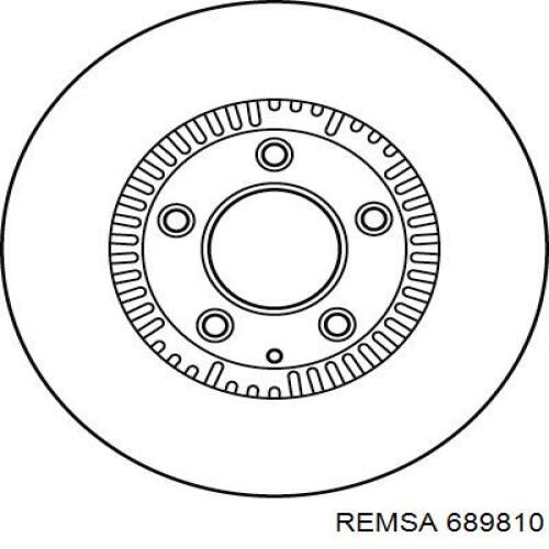 Тормоз дисковый передний Remsa 689810 цена, от 41.83 USD