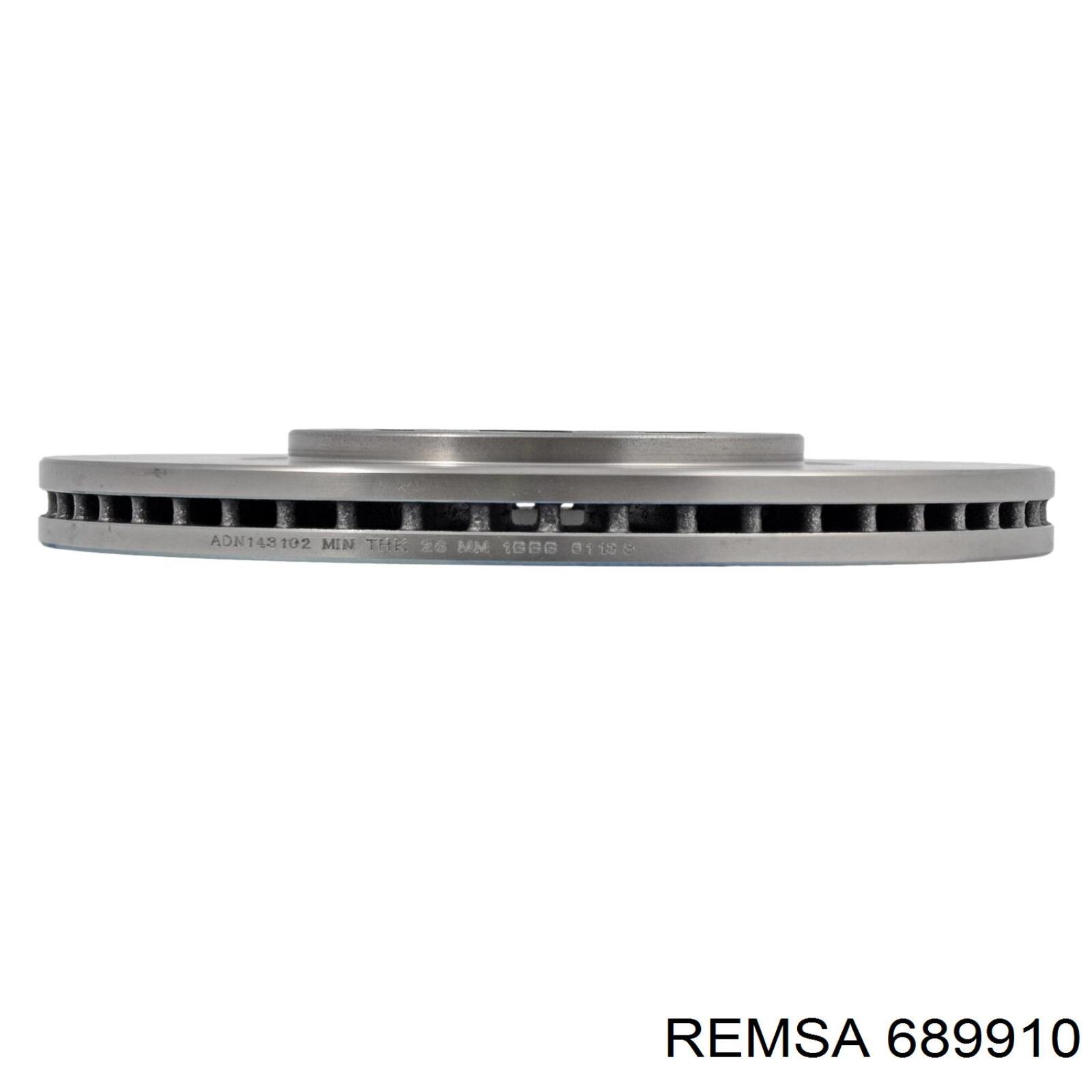 Передние тормозные диски 689910 Remsa