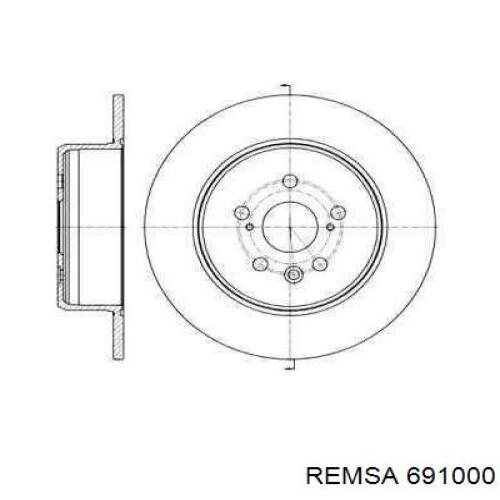 Тормозные диски 691000 Remsa