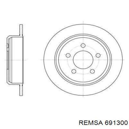 Тормозные диски 691300 Remsa