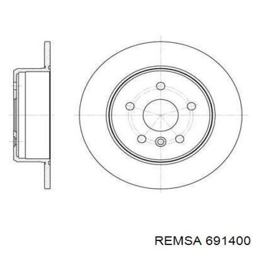 Тормозные диски 691400 Remsa