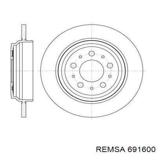 Тормозные диски 691600 Remsa