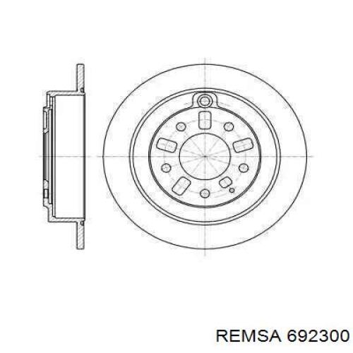 Тормозные диски 692300 Remsa