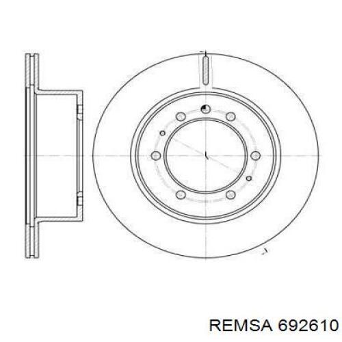 6926.10 Remsa диск тормозной задний