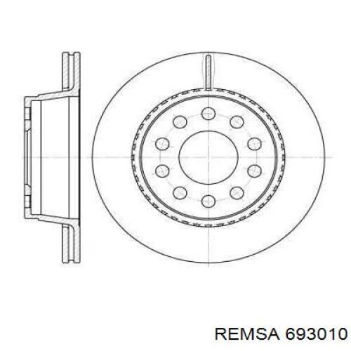 Передние тормозные диски 693010 Remsa