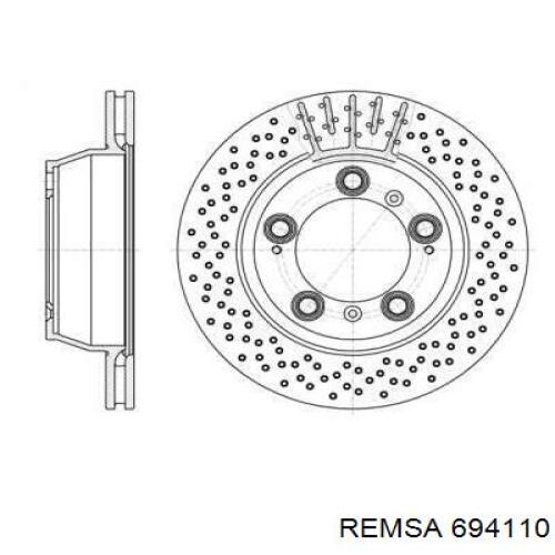 Тормозные диски 694110 Remsa