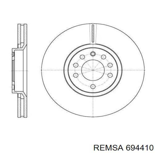 694410 Remsa диск тормозной передний
