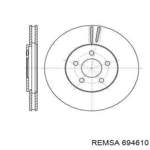 6946.10 Remsa диск тормозной передний