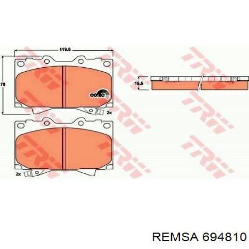 694810 Remsa Дисковый тормоз