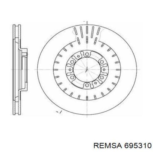 Передний тормозной диск Remsa 695310