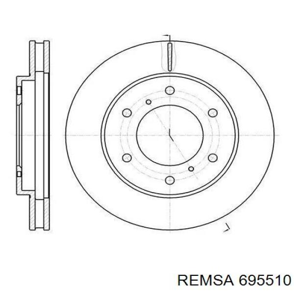 Тормозные диски 695510 Remsa
