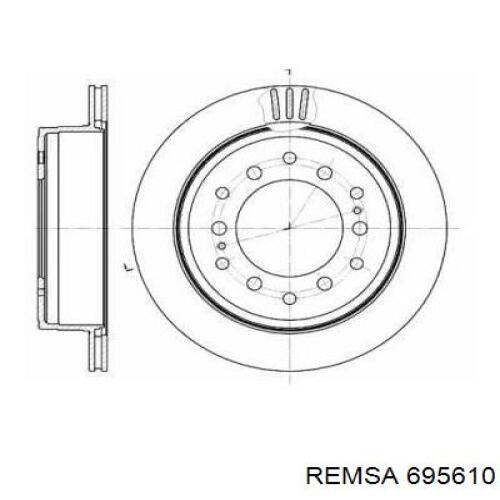 Задний тормозной диск Remsa 695610 цена, от 40.20 USD