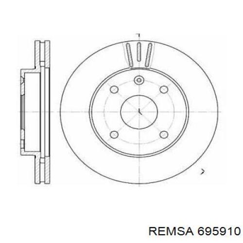 Купить 695910 Remsa Ротор тормозной