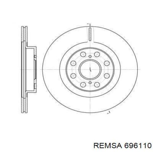 Тормозные диски 696110 Remsa