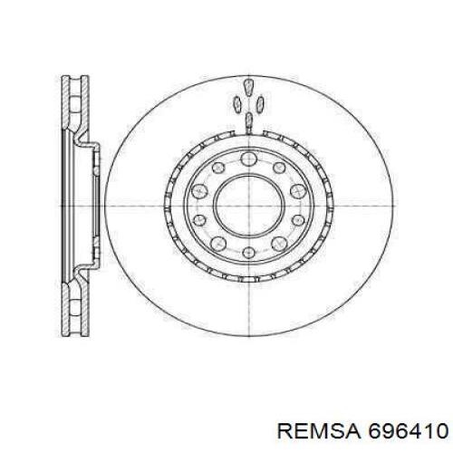 696410 Remsa диск тормозной передний