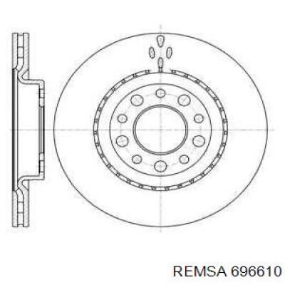 Тормозные диски 696610 Remsa