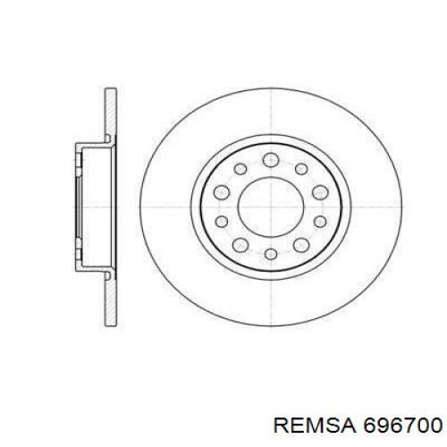 Тормозные диски 696700 Remsa