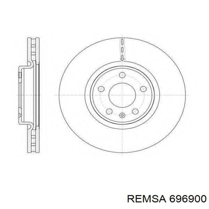 Задний тормозной диск Remsa 696900 цена, от 42.93 USD