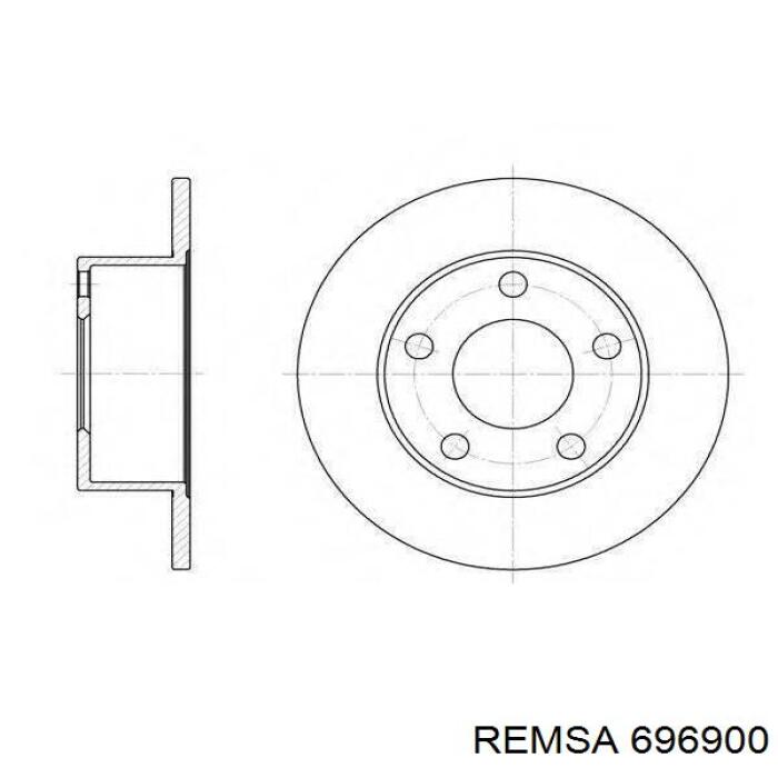 Купить 696900 Remsa Диск тормозной задний