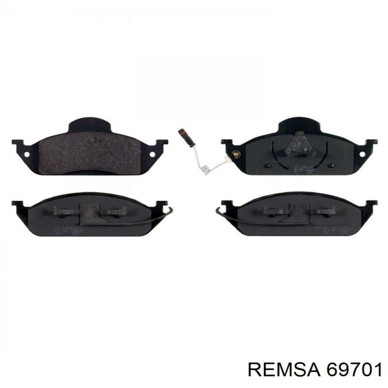 Передние тормозные колодки 69701 Remsa