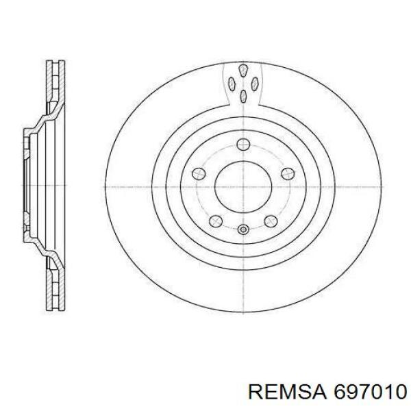 697010 Remsa тормозные диски
