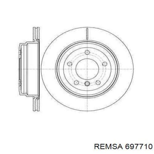 697710 Remsa диск тормозной задний