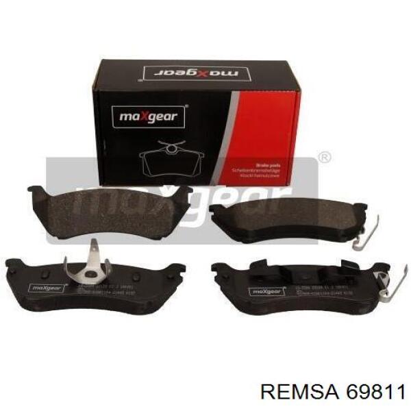 Задние дисковые колодки Remsa 69811