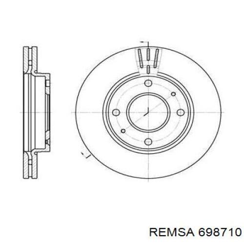 698710 Remsa тормозные диски