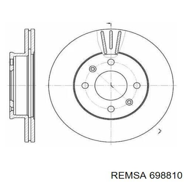 Передний тормозной диск Remsa 698810