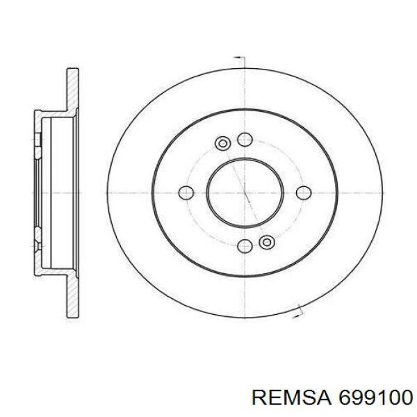 Задний тормозной диск Remsa 699100 цена, от 25.79 USD