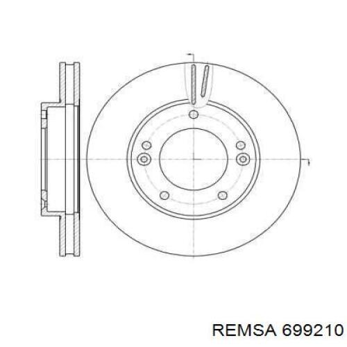 699210 Remsa тормозные диски