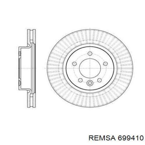 Передние тормозные диски 699410 Remsa