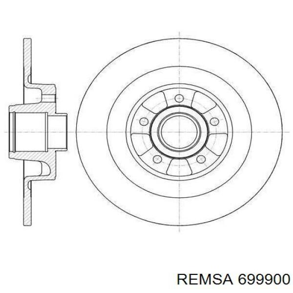 Тормозные диски 699900 Remsa