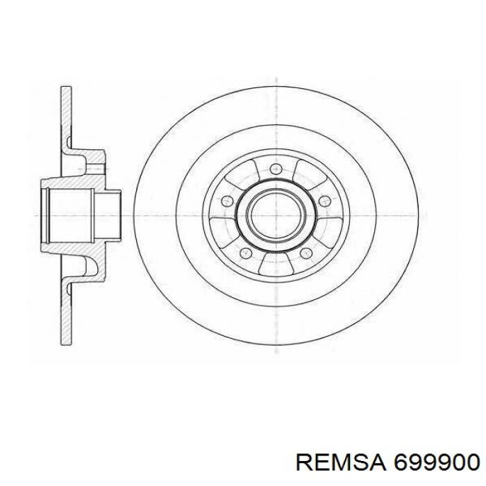 Compre 699900 Remsa Disco do freio traseiro