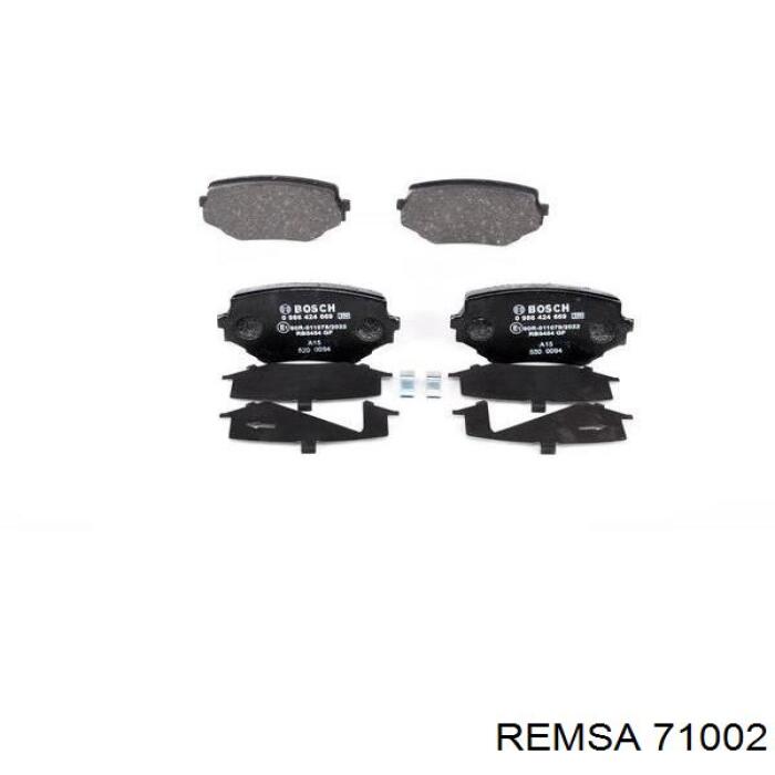 71002 Remsa колодки тормозные передние дисковые