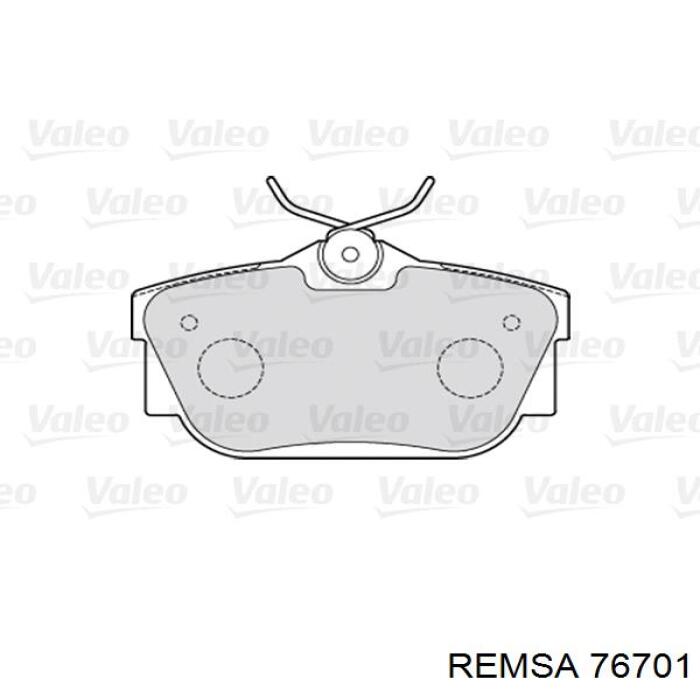 Задние тормозные колодки 76701 Remsa