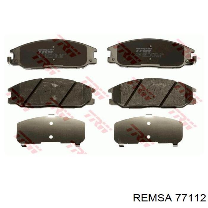77112 Remsa колодки тормозные передние дисковые