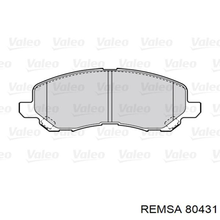 80431 Remsa Колодки передние