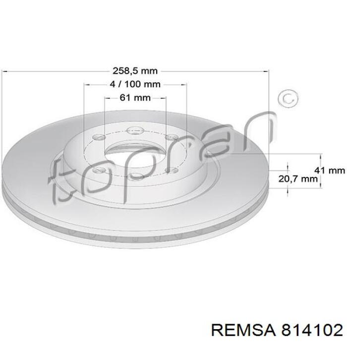 Ремкомплект тормозов передних Remsa 814102 цена, от 32.87 USD