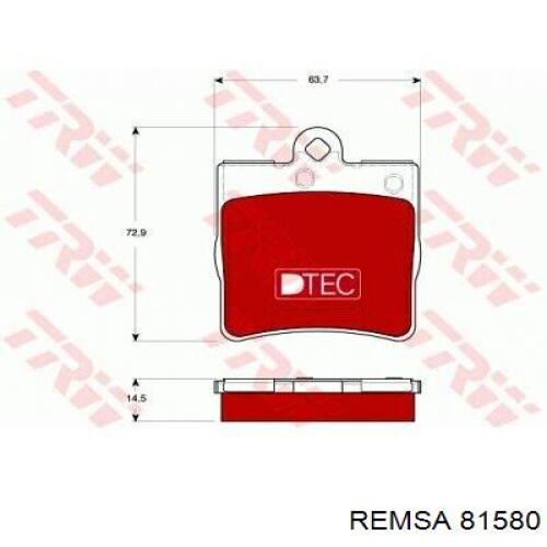 81580 Remsa Колодки передние