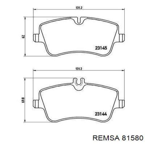 Колодки Remsa 81580 цена, от 58.26 USD