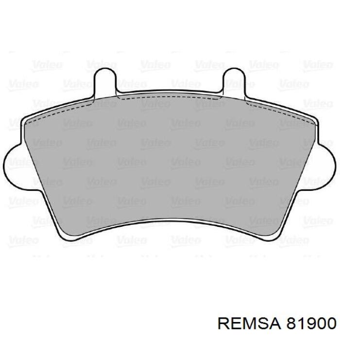 Купить 81900 Remsa Колодки тормозные