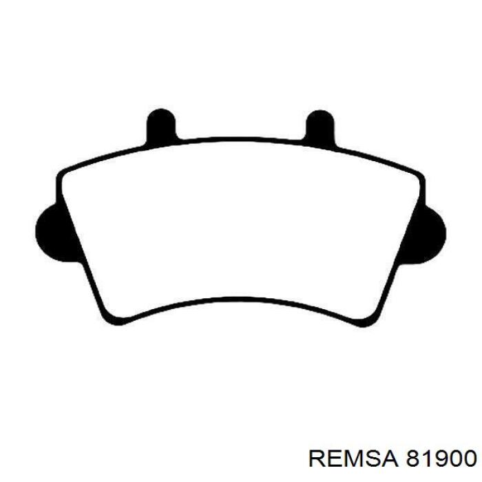 Передние тормозные колодки 81900 Remsa