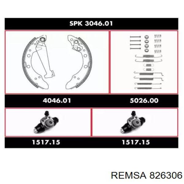 Купить 826306 Remsa Диск тормозной задний