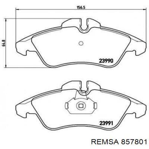 857801 Remsa Диск тормозной передний