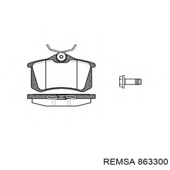 863300 Remsa Диск тормозной передний