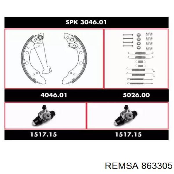 Тормоз дисковый передний Remsa 863305 цена, от 108.85 USD