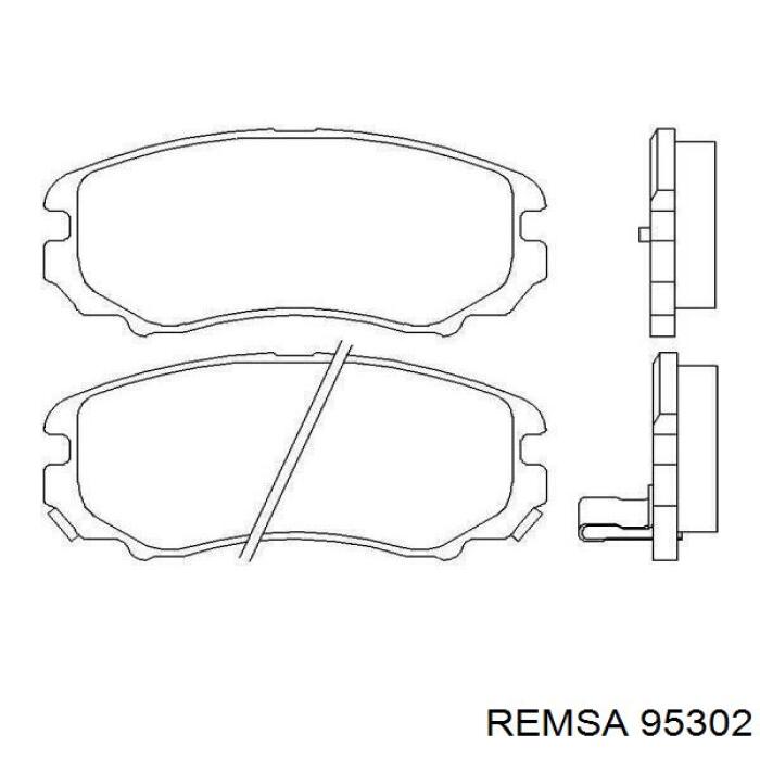 Купить 95302 Remsa Колодки тормозные