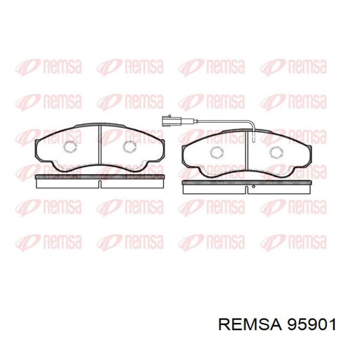 95901 Remsa колодки тормозные передние дисковые