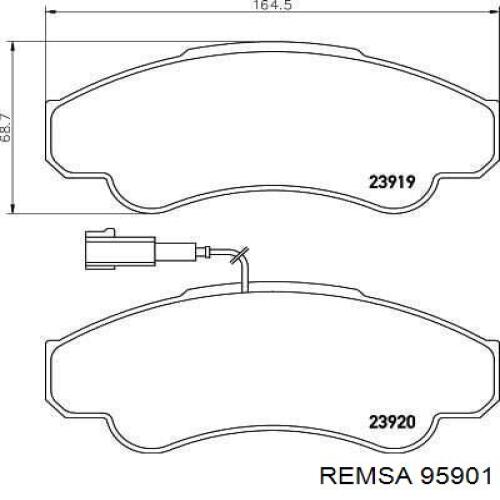 Колодки Remsa 95901 цена, от 23.58 USD